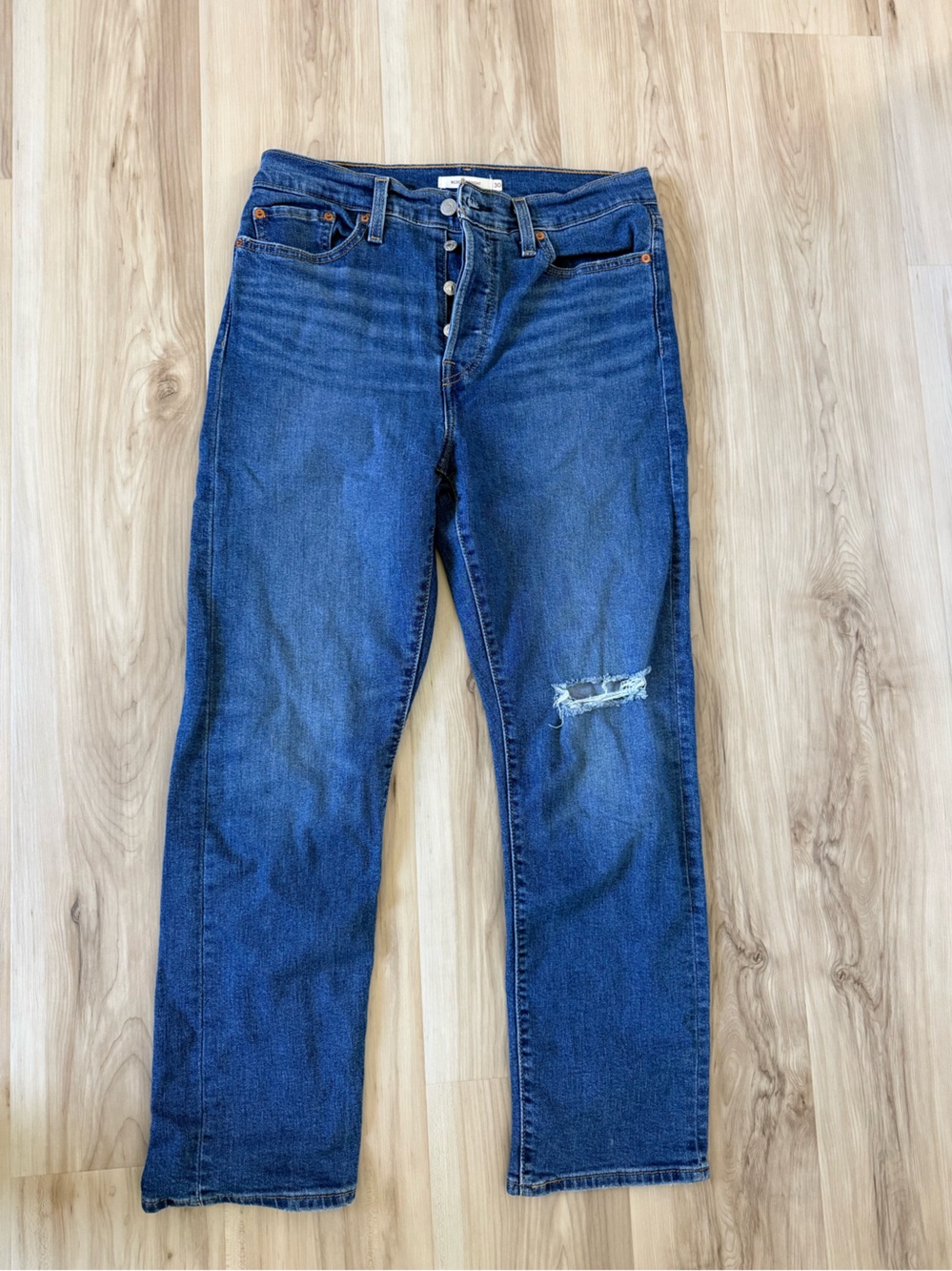Levi's Women's Straight Leg Blue Denim Jeans